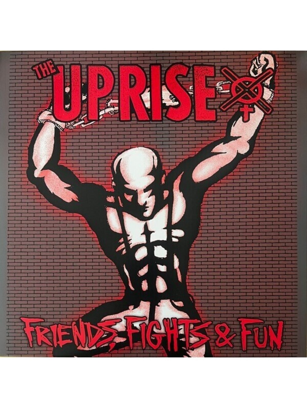 THE UPRISE - FRIENDS FIGHTS AND FUN VINYL RECORD LP (YELLOW) oi! hardcore punk